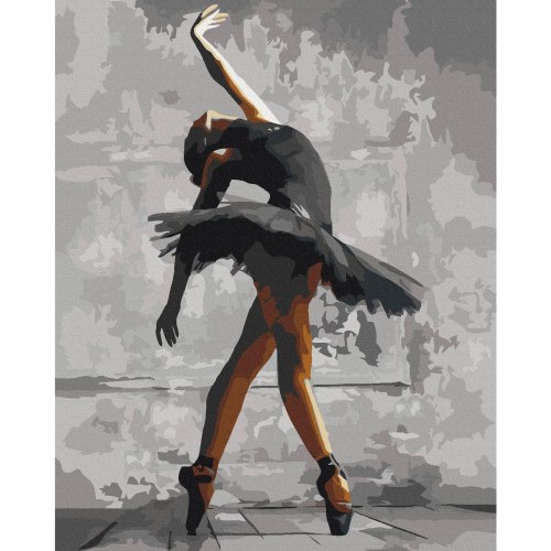 Mal efter tal Ballerina Pose 40 x 50 cm
