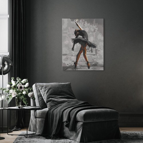 Mal efter tal Ballerina Pose 40 x 50 cm
