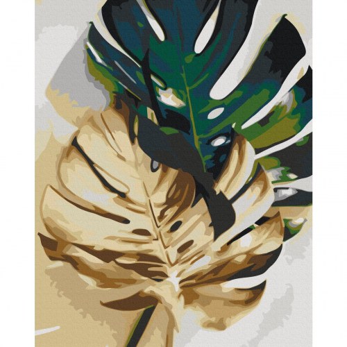 Mal selv billede Gylden Monstera 40 x 50 cm