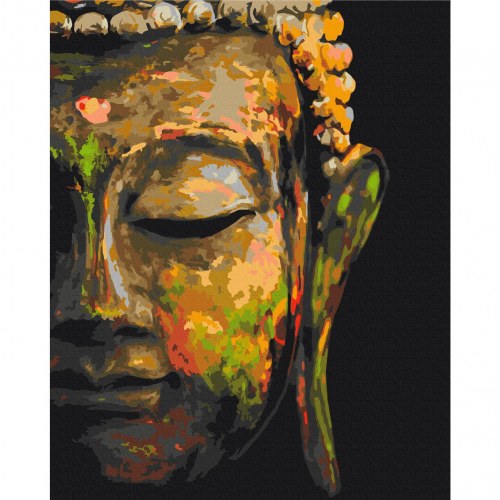 Mal efter tal Buddha i skyggen 40 x 50 cm