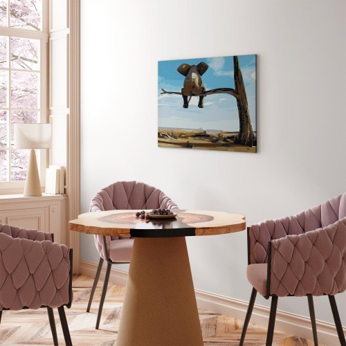 Mal selv billede Elefant i et træ 50 x 40 cm