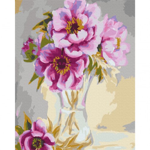 Mal selv billede Blomster i en vase 40 x 50 cm