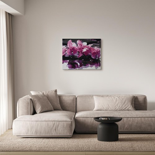 Mal efter tal billede Lilla orkidé 50 x 40 cm