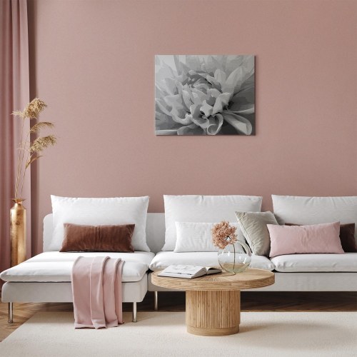 Mal selv billede Sort-hvid blomst 50 x 40 cm