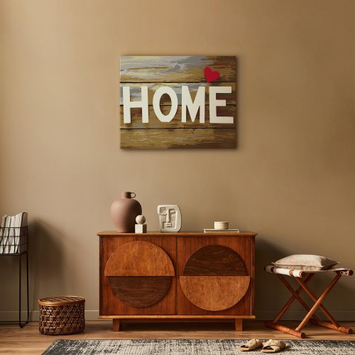 Mal selv billede Home med hjerte 50 x 40 cm