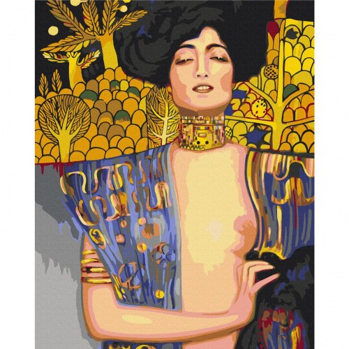 Gustav Klimt mal efter tal Judith og Holofernes 40 x 50 cm