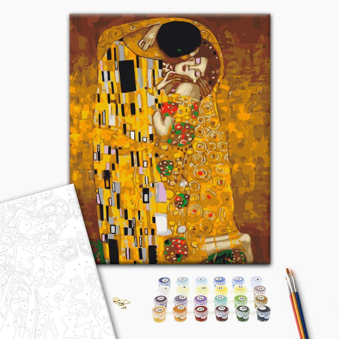 Mal efter tal billede Klimt: Kysset 40 x 50 cm