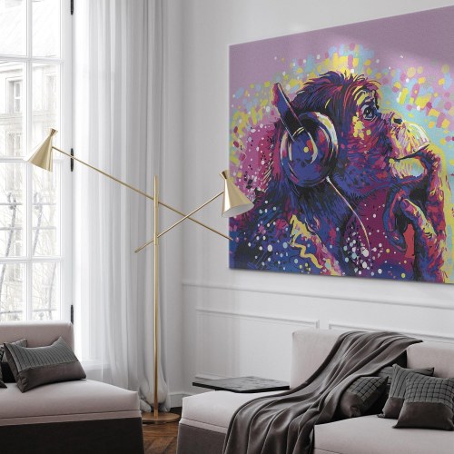 Mal selv-billede med tal - Magisk chimpanse 50 x 40 cm