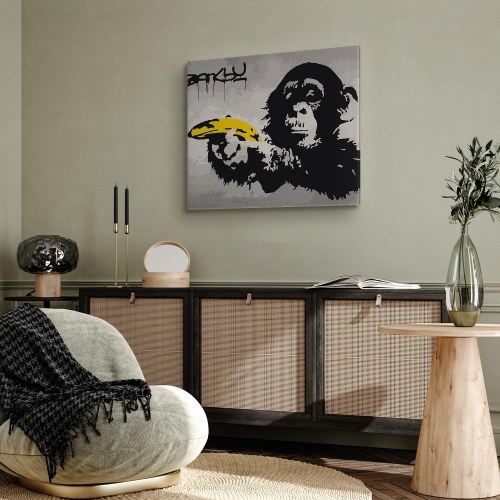 Mal selv billede Monkey Banksy Street Art Graffiti 50 x 40 cm