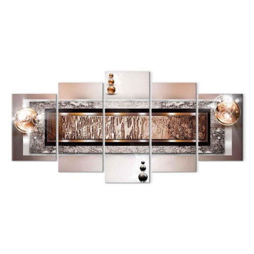Abstrakt lærredsbillede Kanelsten