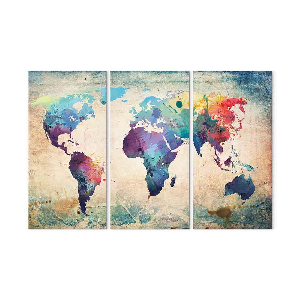 ARTGEIST Rainbow Triptych billede - multifarvet print, 2 størrelser 60x40