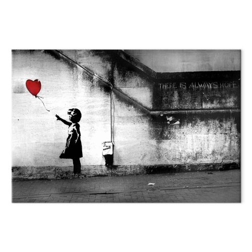 Banksy Håb billede på lærred
