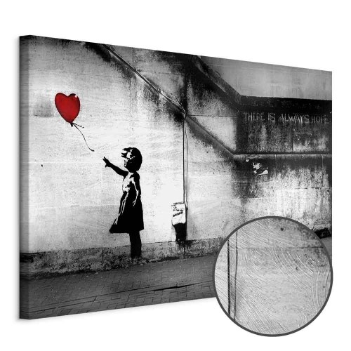 Banksy Håb billede på lærred