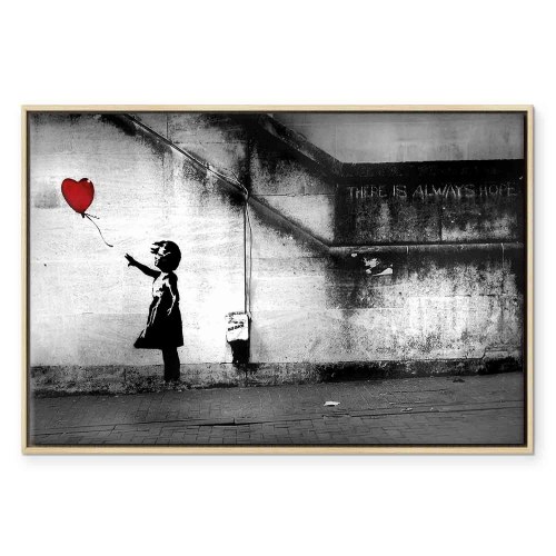 Banksy Håb billede på lærred
