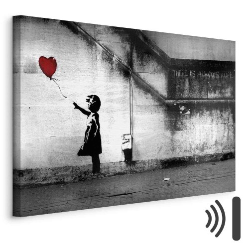Banksy Håb billede på lærred