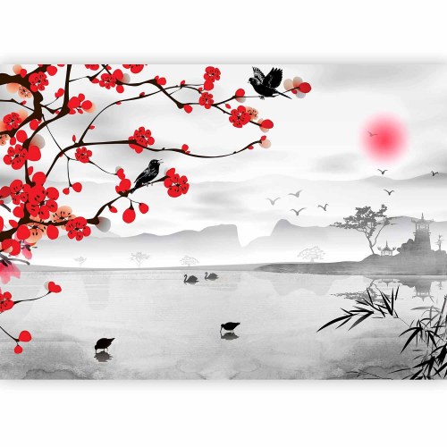 Fototapet Japansk Have - orientalsk vægdekoration