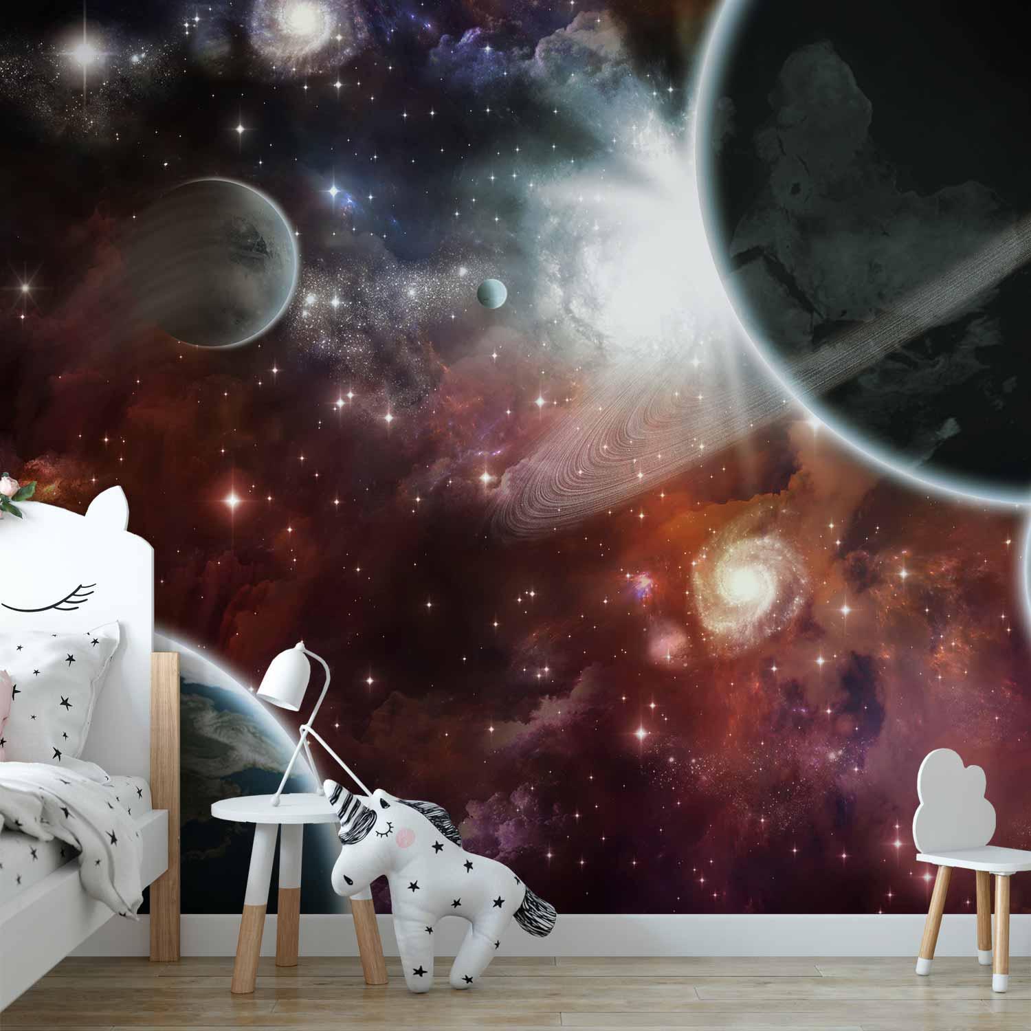 Fototapet Walk in Space til børneværelse - 400 x 280 cm - Standard