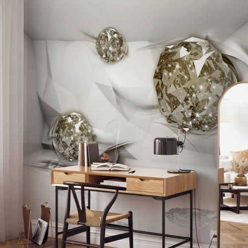 3D fototapet - Abstrakte Diamanter