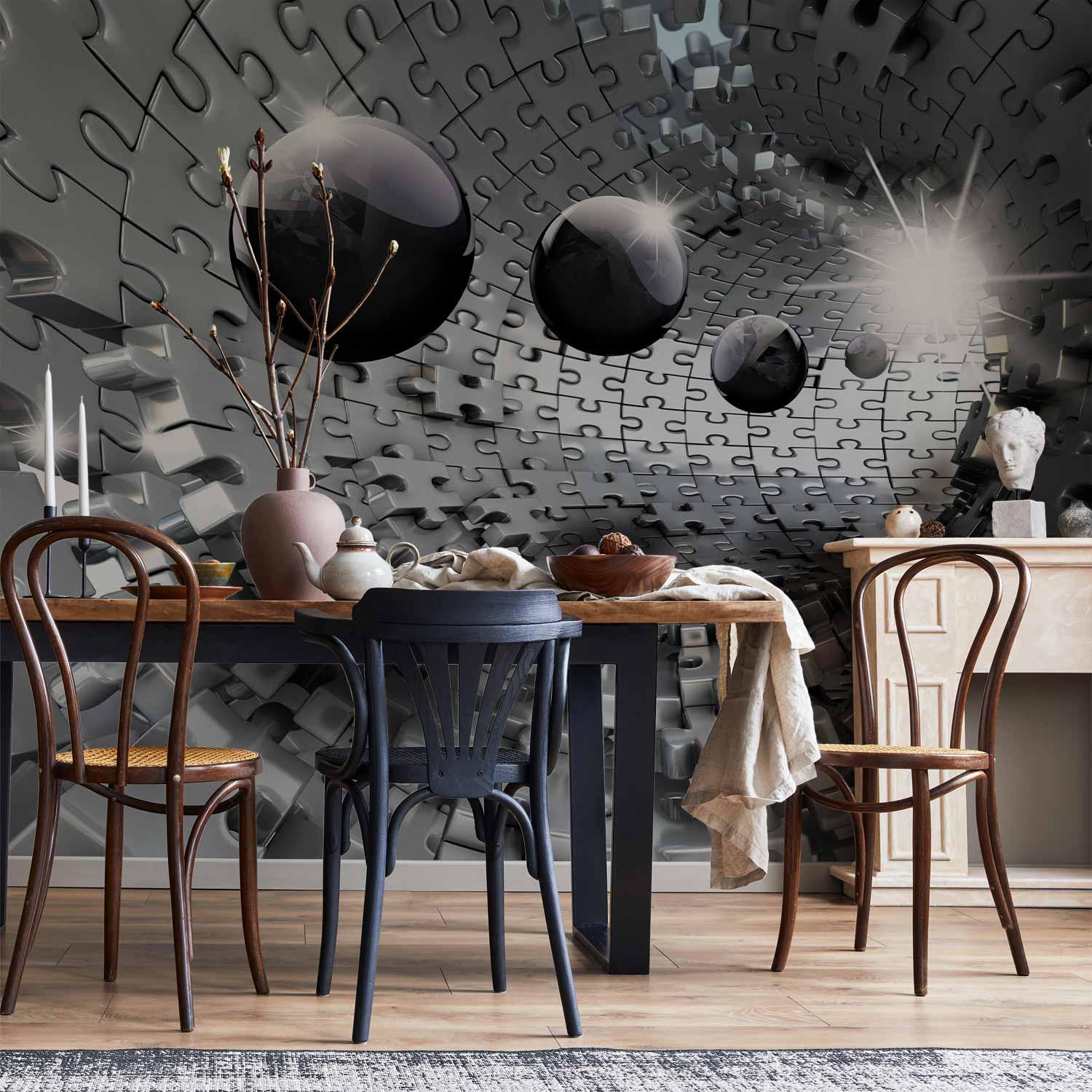 Fototapet Puzzle Tunnel 3D - 400 x 280 cm - Vandtæt