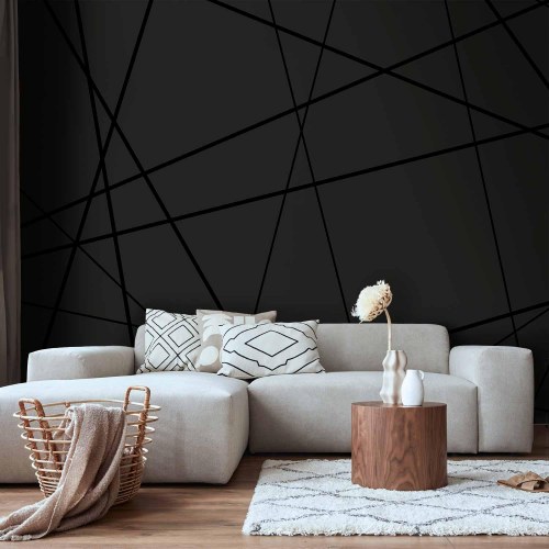Fototapet med geometrisk mønster - Mørk krydsning