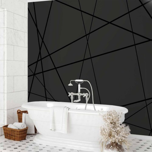Fototapet med geometrisk mønster - Mørk krydsning