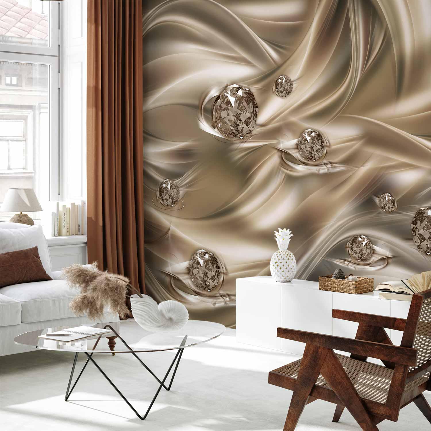 Fototapet Fløjlskys - abstrakt vægdekoration - 500 x 350 cm - Premium