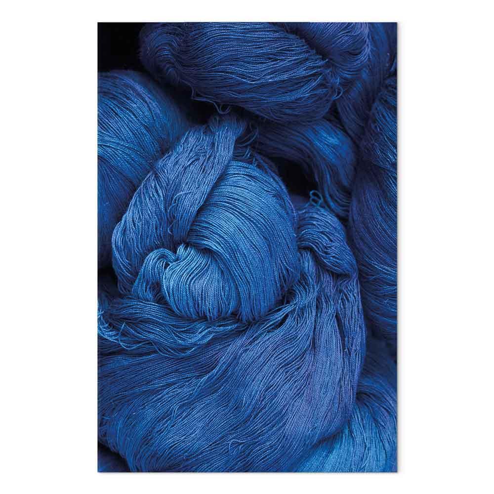 Lærredsbillede Blue Worsted 1 del lodret - 60 x 90 cm - Premium Print