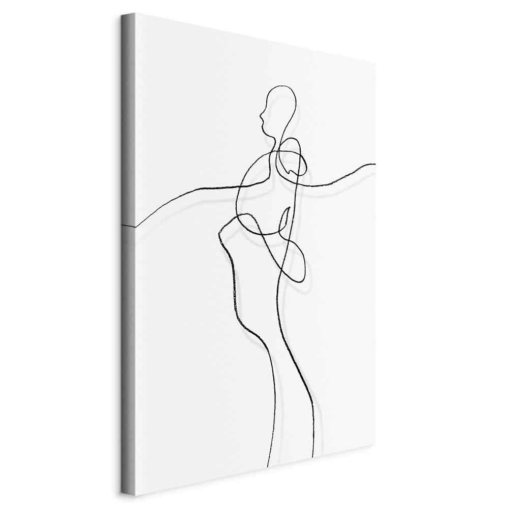 Billede på lærred My Soul - lodret vægdekoration med menneskemotiv, 1 del, flere varianter - 80 x 120 cm - På italiensk lærred