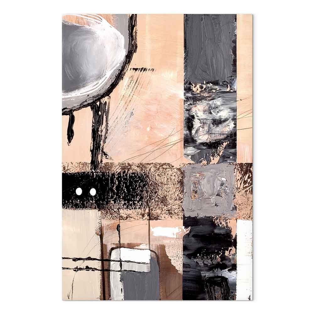 Abstrakt lærredsbillede Enchanted Visions - kunstnerisk vægdekoration - 80 x 120 cm - Premium Print