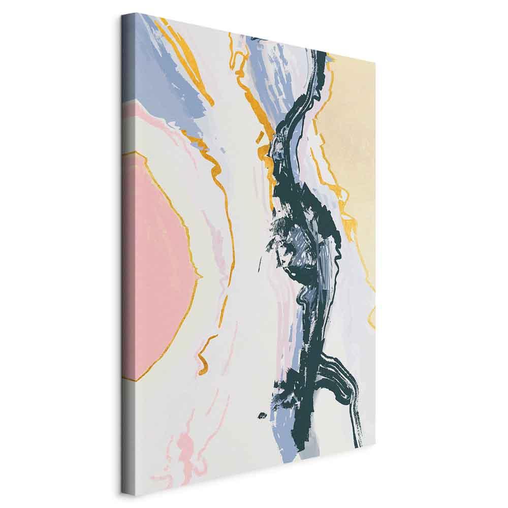 Abstrakt lærredsbillede - Urolige tanker lodret - 20 x 30 cm - Standard