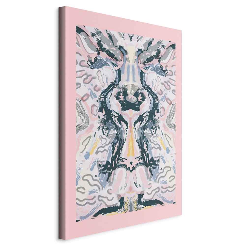 Billede på lærred - Rorschacha Mantra 1-delt lodret abstrakt vægdekoration - 80 x 120 cm - På italiensk lærred