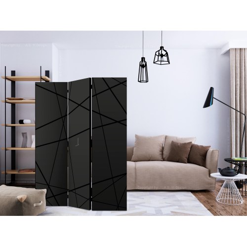 3-panels skærmvæg Dark Intersection 135 x 172 cm
