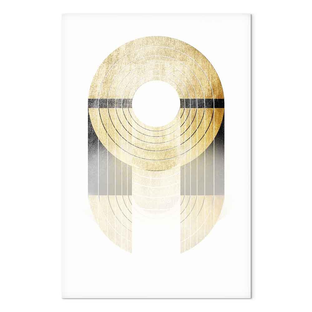 Abstrakt lærredsbillede Guldtrofæ lodret 1 del - 20 x 30 cm - Premium Print