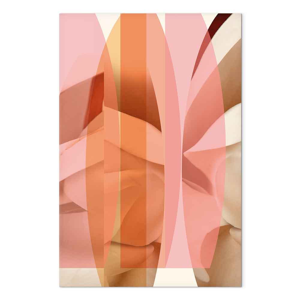 Abstrakt lærredsbillede Blomstrende Kalejdoskop - lodret - 40 x 60 cm - Premium Print