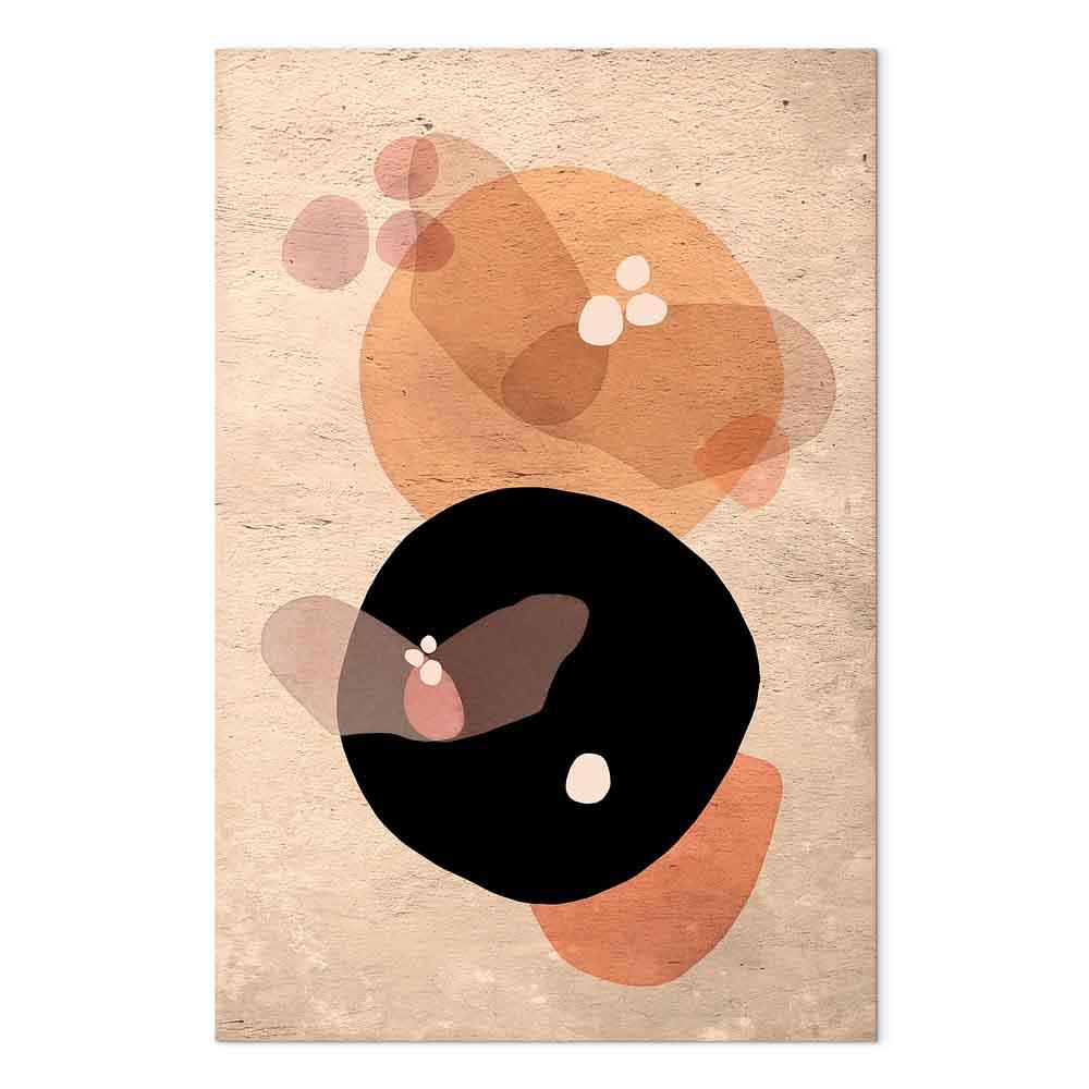 Abstrakt lærredsbillede Moon Butterfly 1 del lodret - 20 x 30 cm - Akustisk