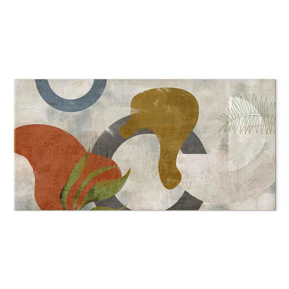 Abstrakt lærredsbillede Mirage of Shapes i 1 del - 120 x 60 cm - Standard