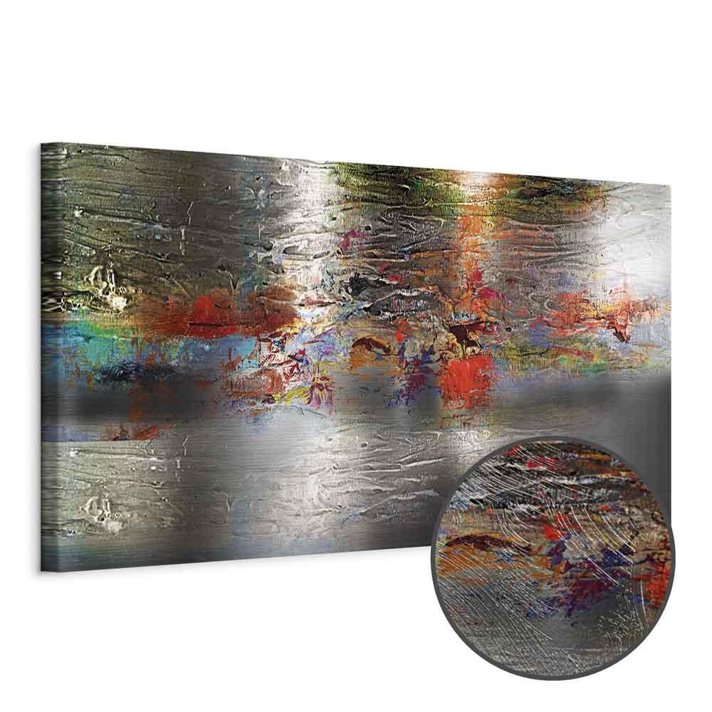 Lærredsbillede Corals 1 del smal - abstrakt vægbillede - 150 x 50 cm - Premium Print