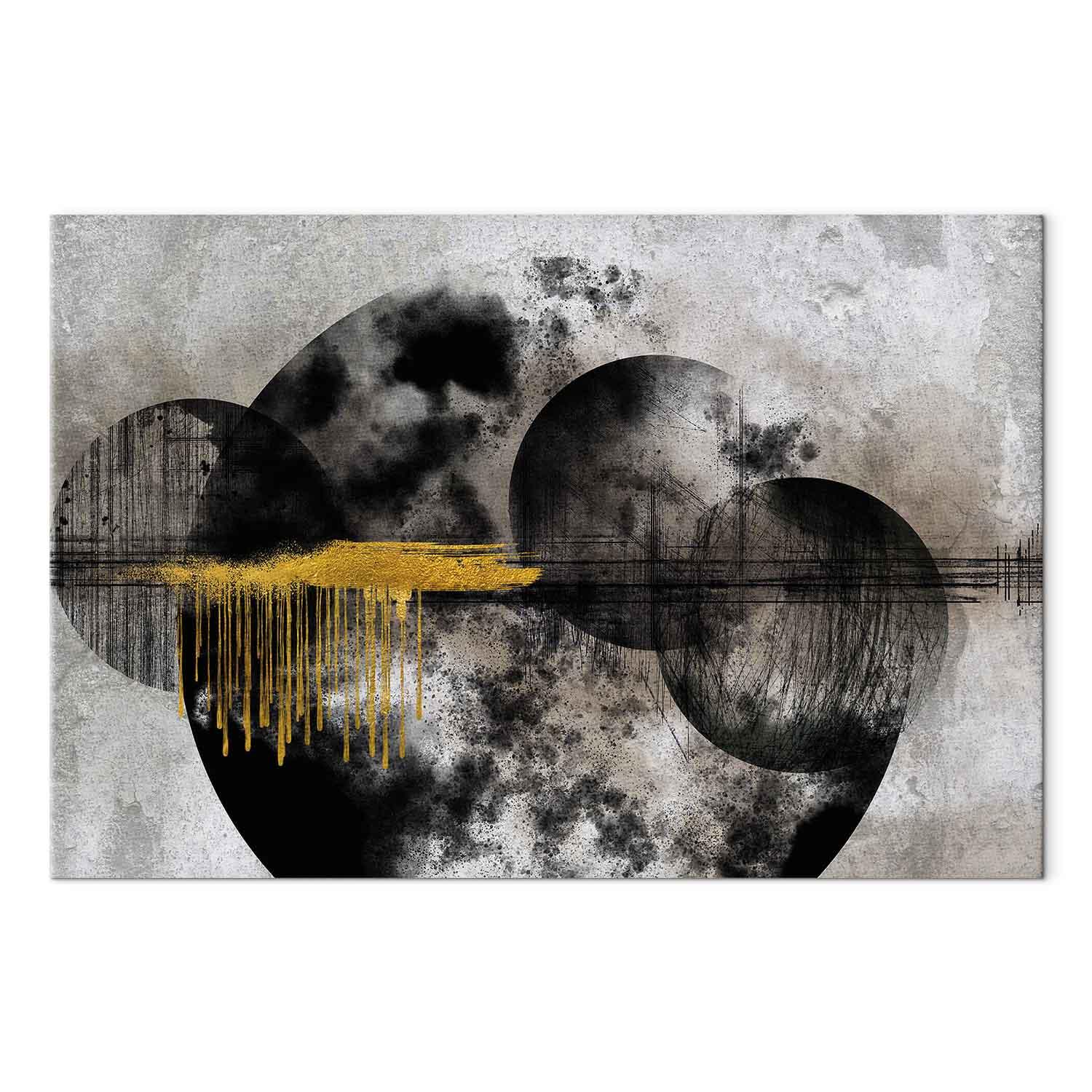 Abstrakt billede på lærred Noble Moon i 1 del - bredformat - 60 x 40 cm - Standard