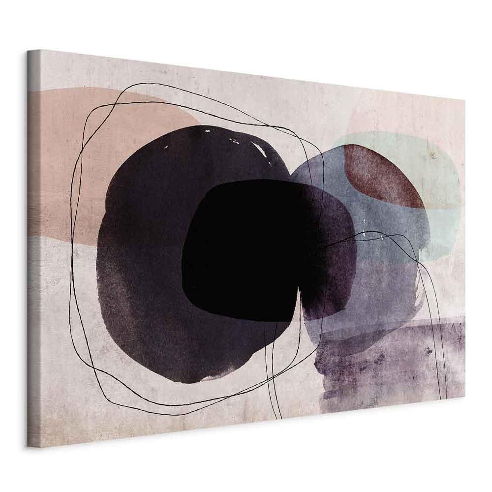 Lærredsbillede Free Accumulation - 1 del, bredformat abstrakt vægdekoration - 120 x 80 cm - Standard