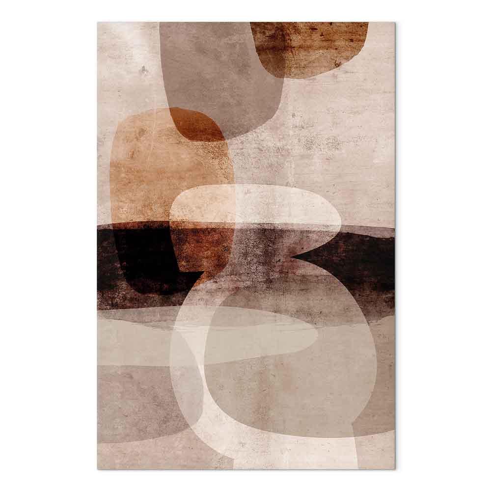 Lærredsbillede Back to Thirst - abstrakt vægbillede i vertikalt format, 1 del - 40 x 60 cm - Akustisk