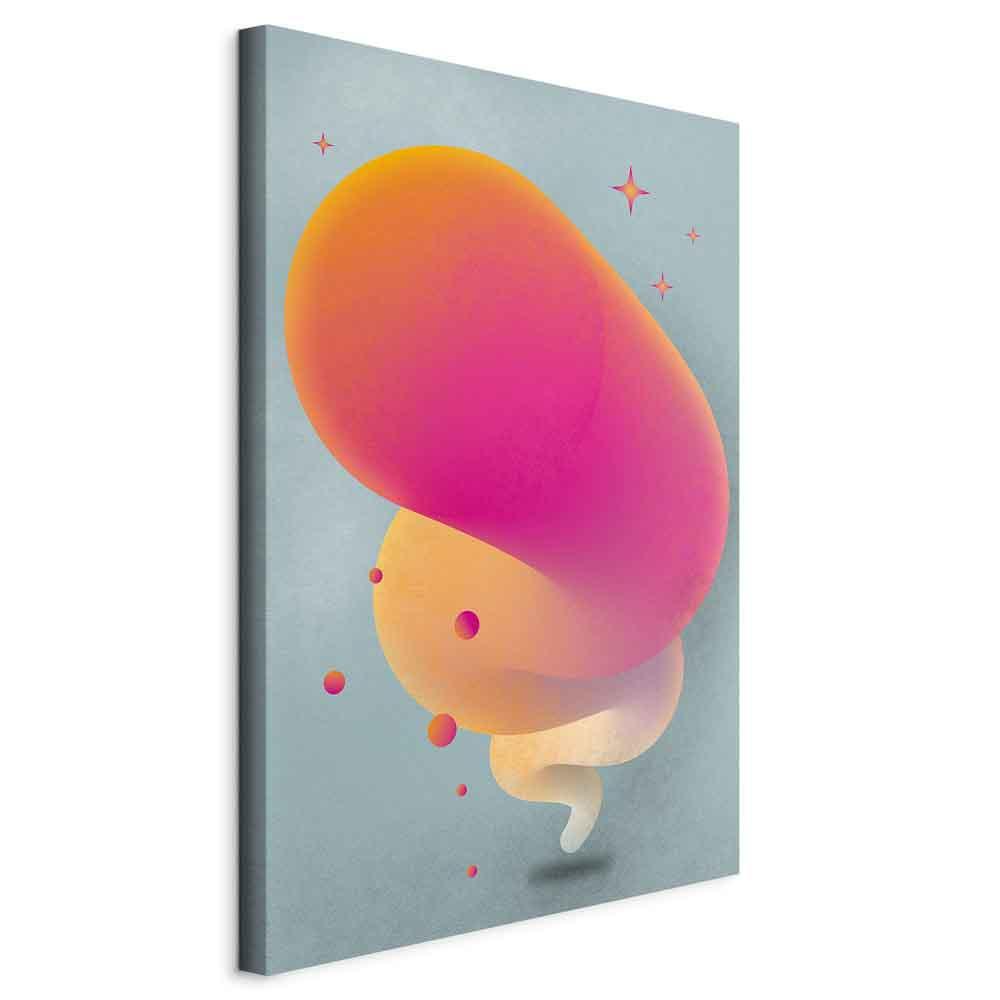Lærredsbillede Pink Streak lodret - 40 x 60 cm - Standard