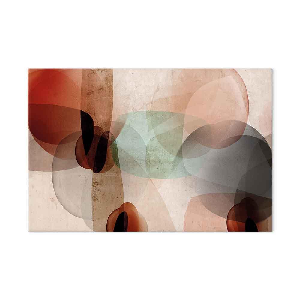 Abstrakt lærredsbillede Noble Diffusion 1 Part Wide - vægdekoration i bredformat - 120 x 80 cm - Akustisk