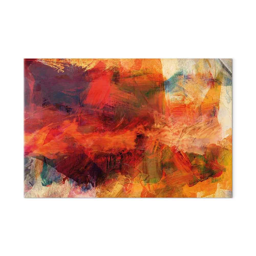 Billede på lærred - Eksplosion af vilde farver 1 del i bredformat, abstrakt vægdekoration - 60 x 40 cm - Akustisk
