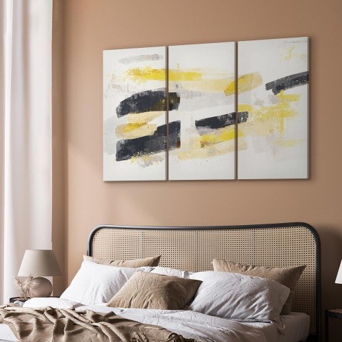 Abstrakt lærredsbillede Modern Chic i 3 dele - 60 x 40, 90 x 60 og 120 x 80 cm, Standard, Premium Print, italiensk lærred eller Akustisk