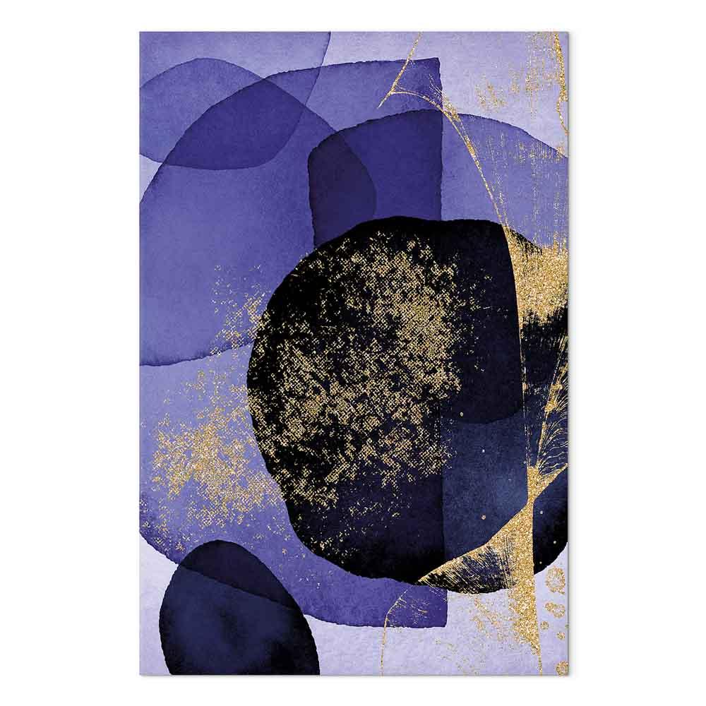 Abstrakt lærredsbillede Purple Kaleidoscope - lodret vægbillede i 1 del - 60 x 90 cm - Premium Print