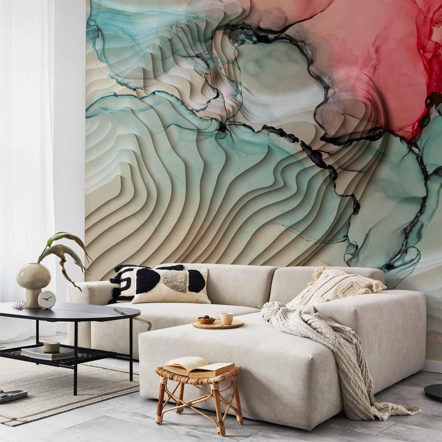 Fototapet - Tredimensionel Inception med abstrakt motiv - 450 x 315 cm - Standard