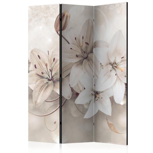 3-panels skærmvæg Diamantliljer 135 x 172 cm