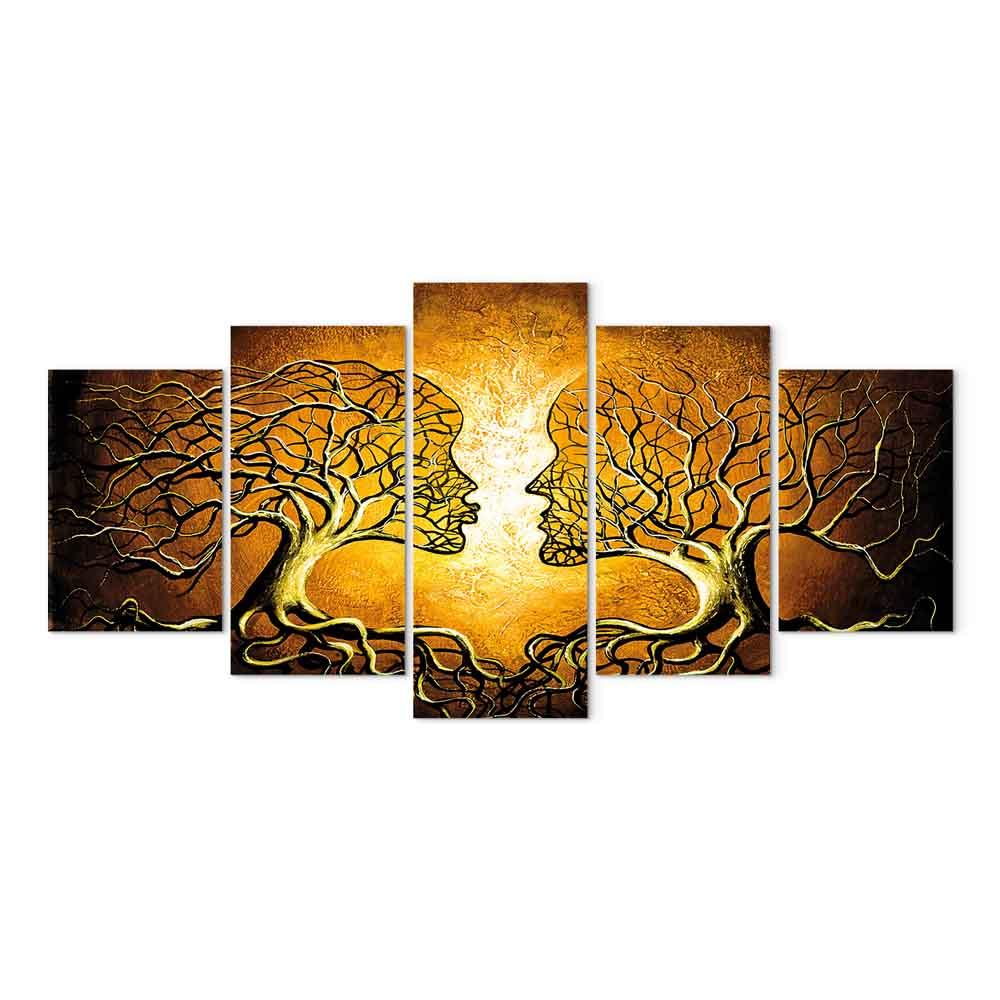 Abstrakt lærredsbillede Kærlighedens sang - 200 x 100 cm - Standard
