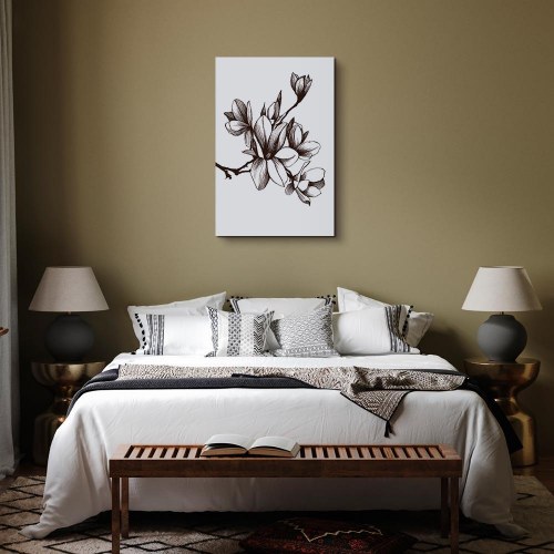 Lærredsbillede Renaissance Magnolier lodret