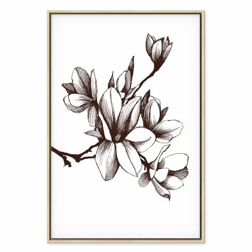 Lærredsbillede Renaissance Magnolier lodret